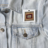 Rustikale Minimalistische Simplify-Wort-Kunst Button (Beispiel)