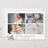 Rustikale Minimalistische Urlaubskarte Feiertagskarte (Vorderseite)