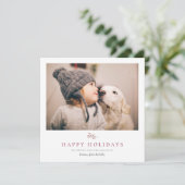 Rustikale Minimalistische Weihnachten (Stehend Vorderseite)