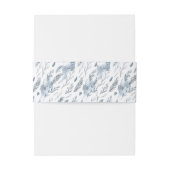 Rustikale Minimalistische Winterhochzeit Einladungsbanderole (Rückseitenbeispiel)