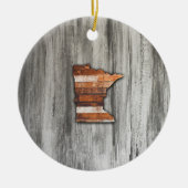 Rustikale Minnesota-Form Keramik Ornament (Vorne)