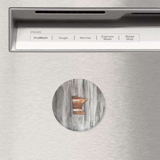 Rustikale Minnesota-Form Magnet (In Situ (Geschirrspüler))