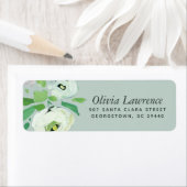 Rustikale Minze Abstrakte Rücksendeadressen-Aufkle (Insitu)