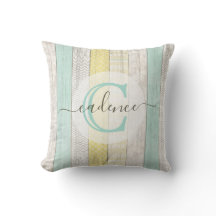 Rustikale Minze & Yellow Boho Geo Moderne Personal