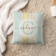 Rustikale Minze & Yellow Boho Geo Moderne Personal