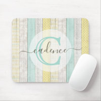Rustikale Minze & Yellow Boho Geo Moderne Personal