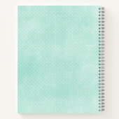 Rustikale Minze & Yellow Boho Geo Moderne Personal Notizblock (Rückseite)