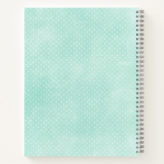 Rustikale Minze & Yellow Boho Geo Moderne Personal Notizblock (Rückseite)