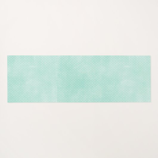 Rustikale Minze & Yellow Boho Geo Moderne Personal Yogamatte (Rückseite (Horizontal))