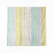 Rustikale Minze & Yellow Boho Geometric Moderne Hü