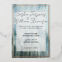 Rustikale Misty Forest Wedding