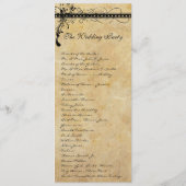 Rustikale mittelalterliche Renaissance-Wirbel Hoch Programm (Rückseite)