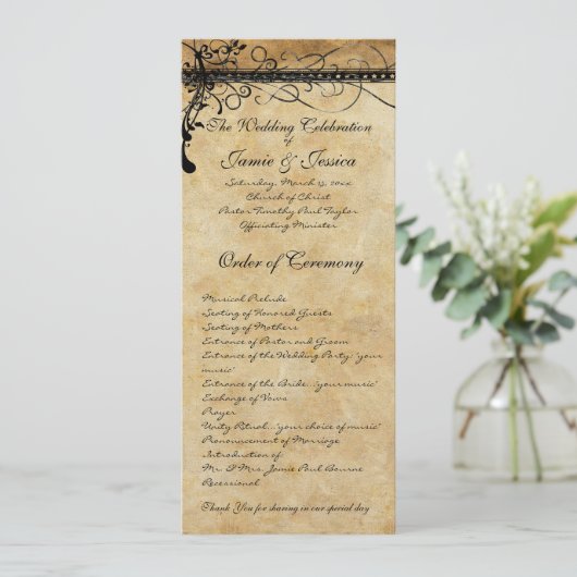 Rustikale mittelalterliche Renaissance-Wirbel Hoch Programm (Stehend Vorderseite)