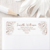 Rustikale Mocha Mousse Classic Wedding Rücksendead (Insitu)