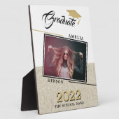 Rustikale Moderne 2022 Graduate Foto Abschluss Fotoplatte (Seite)