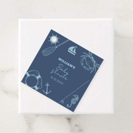 Rustikale, moderne Babydusche Geschenkanhänger (Beispiel)