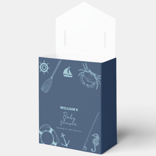 Rustikale, moderne Babydusche Geschenkschachtel (Offen)