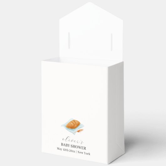 Rustikale, moderne Backbude in der Oven Babydusche Geschenkschachtel (Offen)