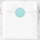 Rustikale moderne Backwaren Blueberry Muffins Blue Runder Aufkleber (Tasche)