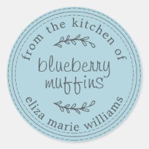 Rustikale moderne Backwaren Blueberry Muffins Blue