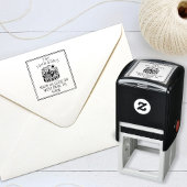 Rustikale moderne Berge benutzerdefiniert Permastempel