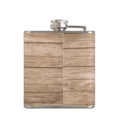 Rustikale Moderne BEST VATER JE Individuelle Name  Flachmann (Rückseite)