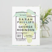 Rustikale, moderne Bierhops - Einladung zur Hochze (Stehend Vorderseite)