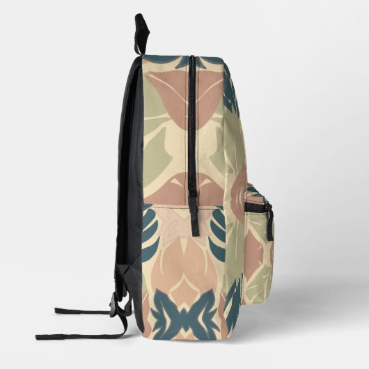 Rustikale moderne Blätter 9 Bedruckter Rucksack (Links)