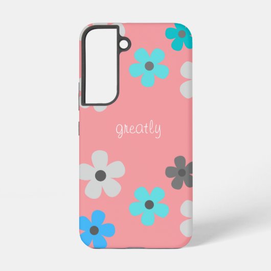 Rustikale moderne Blumen Samsung Galaxy Hülle (Rückseite)