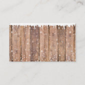 Rustikale moderne Elegant Blue Snowman Baby Dusche Begleitkarte (Rückseite)