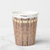 Rustikale moderne Elegant Blue Snowman Baby Dusche Pappbecher (Rechts)