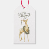 Rustikale Moderne Elegante Weihnachtsmann Geschenkanhänger (Vorderseite)