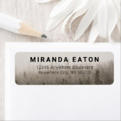 Rustikale, moderne Forest Misty Landschaft Rückkeh (Insitu)