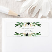 Rustikale, moderne geometrische Olivenzweige Hochz (Insitu)