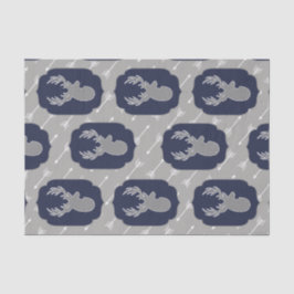 Rustikale moderne graue Hirsche und weiße Pfeile Seidenpapier