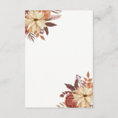 Rustikale moderne handgeschriebene Script-Hochzeit Begleitkarte (Rückseite)