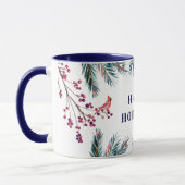 Rustikale moderne Happy Holidays Kiefernstrassen u Tasse (Links)