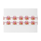 Rustikale Moderne Herbsthochzeit Einladungsbanderole (Rückseitenbeispiel)