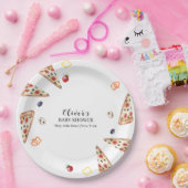 Rustikale moderne italienische Slice Pizza Baby Du Pappteller (Party)