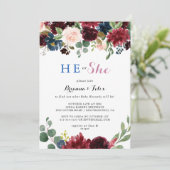 Rustikale moderne Kalligraphie, bei der er oder si Einladung (Stehend Vorderseite)