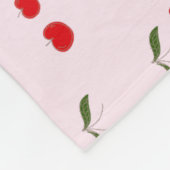 Rustikale moderne Kirschmuster Fleecedecke (Ecke)