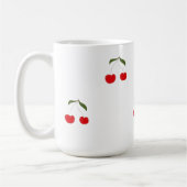 Rustikale moderne Kirschmuster-Wasserflasche Kaffeetasse (Links)