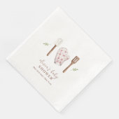 Rustikale moderne Koch Küche Stuff Babydusche Serviette (Ecke)