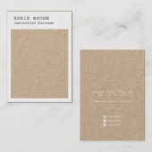 Rustikale, moderne Kraft Earring Display Business Visitenkarte (Vorne/Hinten)