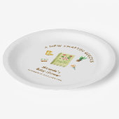 Rustikale Moderne neue Kapitel Garten Bücherschupp Pappteller (Schrägansicht)