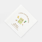 Rustikale Moderne neue Kapitel Garten Bücherschupp Serviette (Ecke)