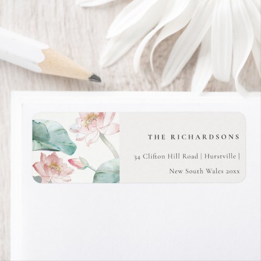 Rustikale, moderne Pastel Blush Green Wasserlilie (Insitu)