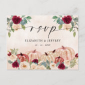 Rustikale moderne Pumpkins Country Fall UAWG Postkarte (Vorderseite)