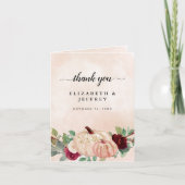 Rustikale moderne Pumpkins Land Fall Danke Karte (Vorderseite)