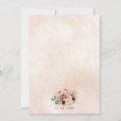 Rustikale moderne Pumpkins Land Hochzeit im Herbst Einladung (Rückseite)